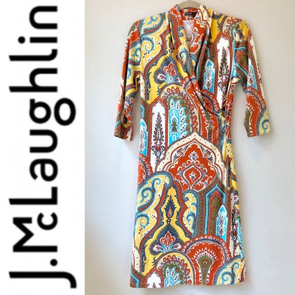 J. McLaughlin Dresses & Skirts - J. McLaughlin | Paisley Wrap Dress